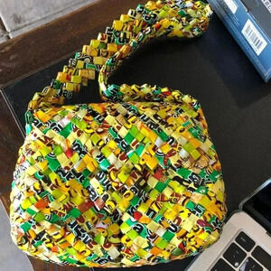 Candy Wrapper Purse Yellow